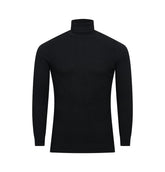 Black Textured Turtleneck